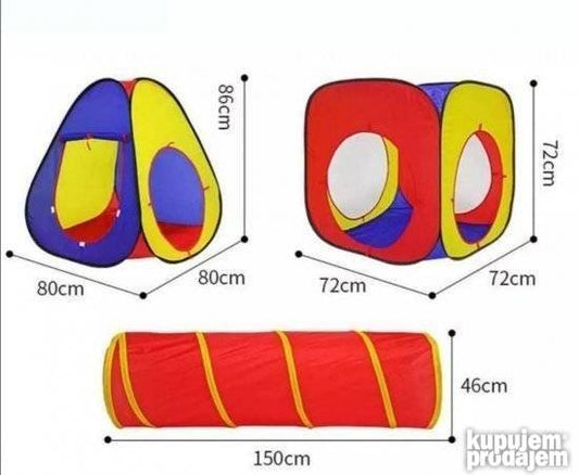 2u1 šatortunel za nezaboravne igre