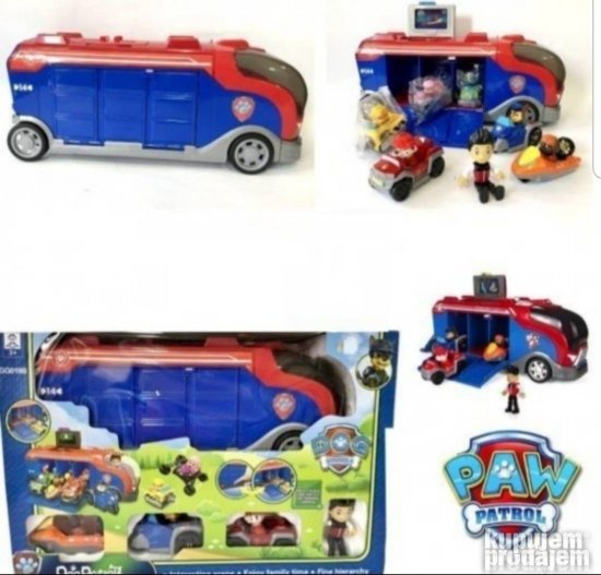 Kamper transporter igračka sa 7 figura i zvukom