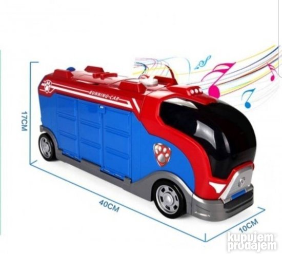 Kamper transporter igračka sa 7 figura i zvukom – slika 2