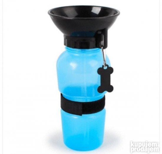 Flašica za pse sa levkastom posudom – 530 ml