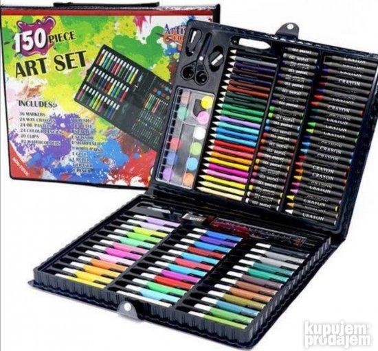 Set za crtanje u koferu – 150 delova