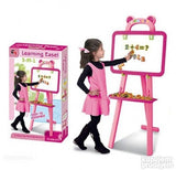 Roze kreativni stalak sa dvostranom tablom