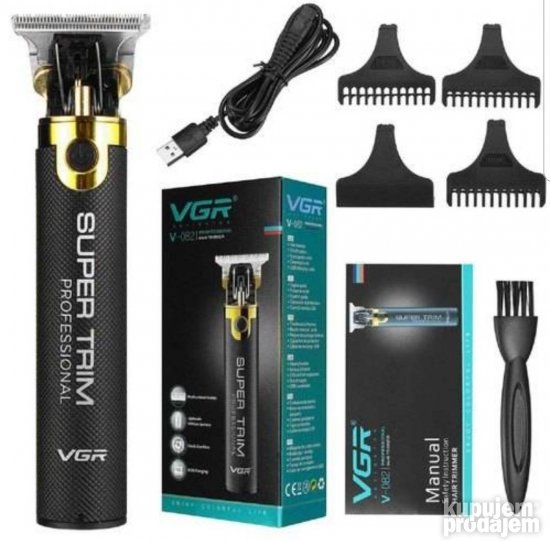 Trimer za šišanje V-082 sa 3 češlja i baterijom 1500 mAh – slika 6
