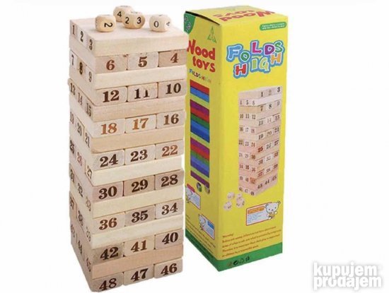 Drvene kockice za slaganje i ravnotežu