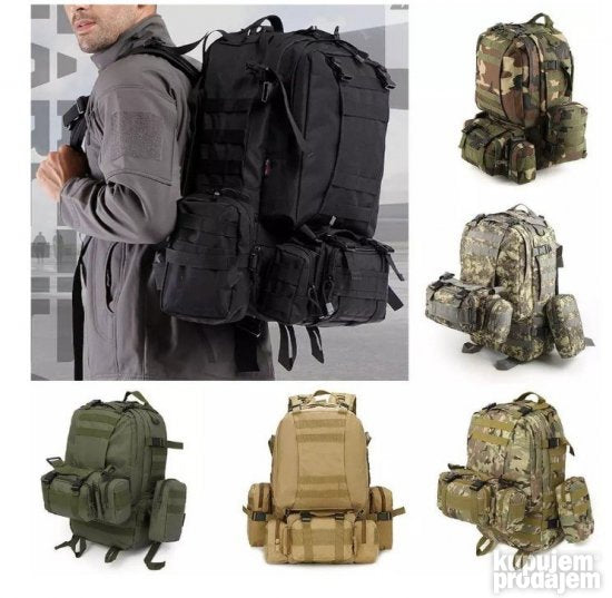 Taktički ranac 55 x 45 x 15 cm sa MOLLE sistemom