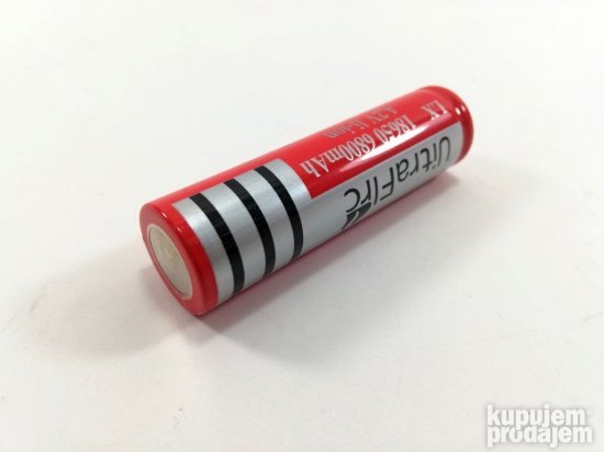 Litijum-jonska punjiva baterija 18650 za lampe i power bank