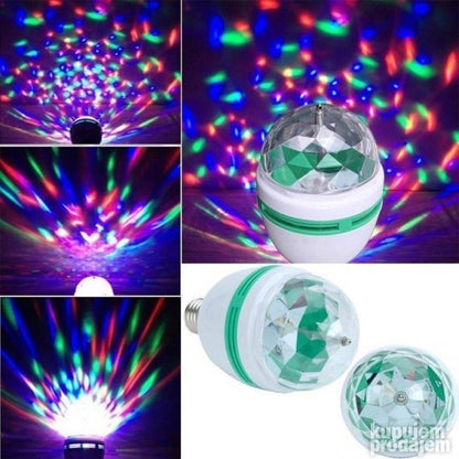 Rotaciona RGB Led Disko Sijalica E27