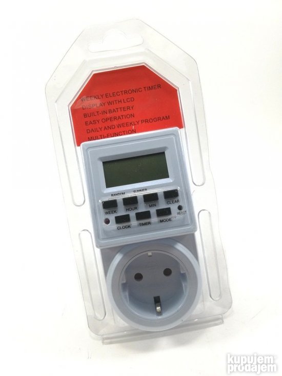Digitalni tajmer za utičnicu do 3500W sa LCD displejom – slika 14