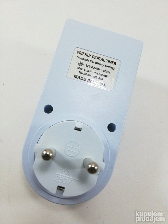 Digitalni tajmer za utičnicu do 3500W sa LCD displejom – slika 6