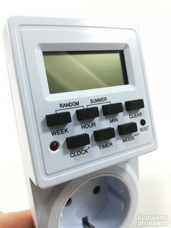 Digitalni tajmer za utičnicu do 3500W sa LCD displejom – slika 2