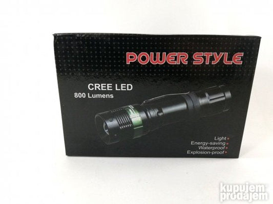 Power Style T6 Led Cree 800 Lumena