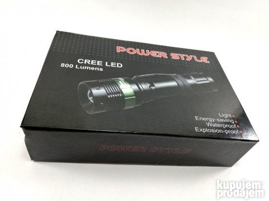 Power Style T6 Led Cree 800 Lumena