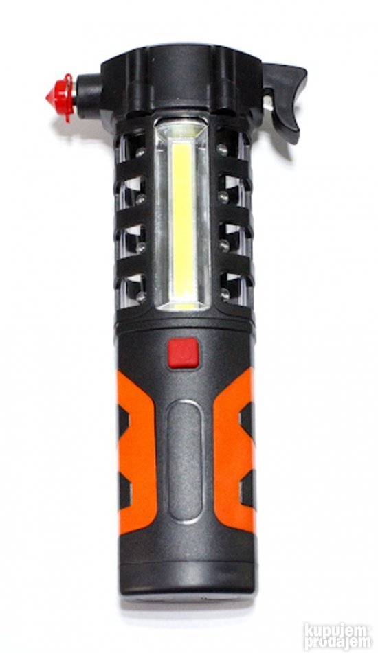 LED lampa za nuždu 5 u 1 sa čekićem i sekačem pojasa