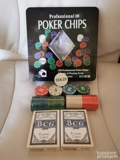 Texas Poker hold em poker set VECI