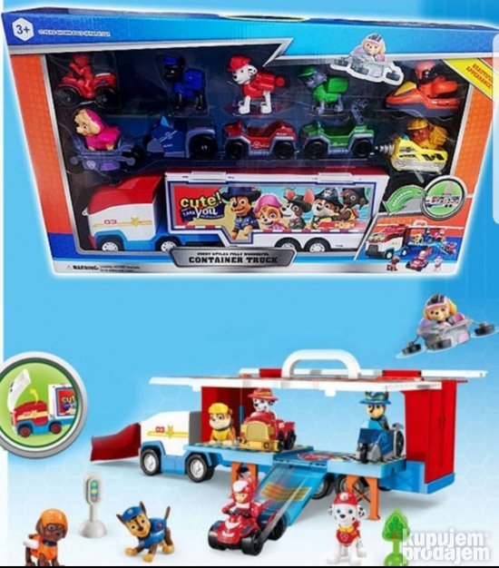 Kamper kamion igračka 39 cm sa 7 figura