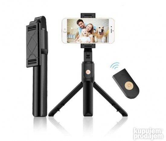 Selfi štap K07 sa tripodom i Bluetooth daljinskim