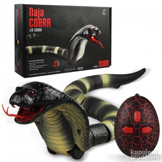 RC zmija kobra 43 cm na daljinsko upravljanje