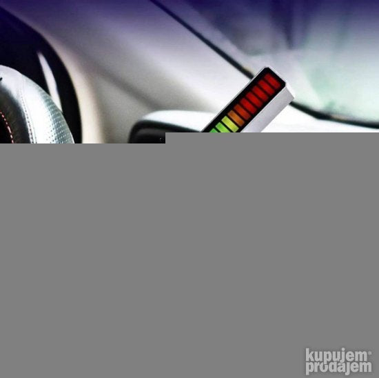 RGB muzički ekvilajzer D08, punjivi sa mikrofonom
