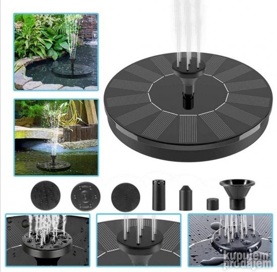 Solarna pumpa fontana sa podesivom visinom mlaza