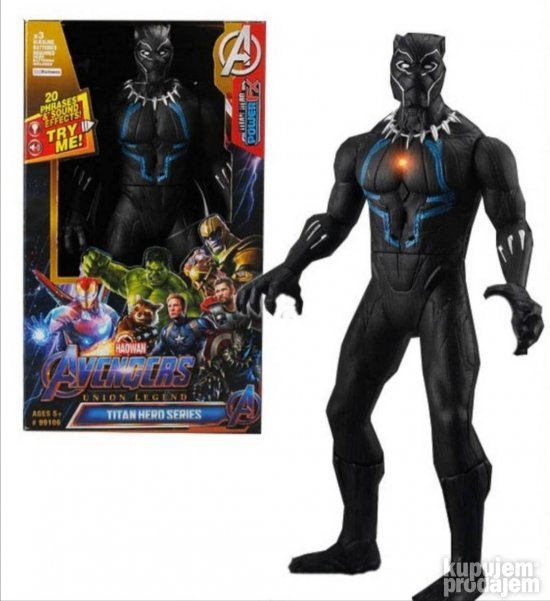 Figura junaka u crnom odelu 30 cm sa zvukom