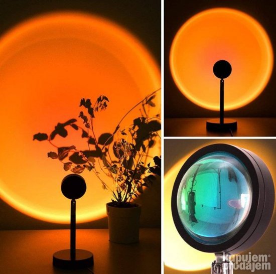 Projektor lampa sa efektom zalaska sunca
