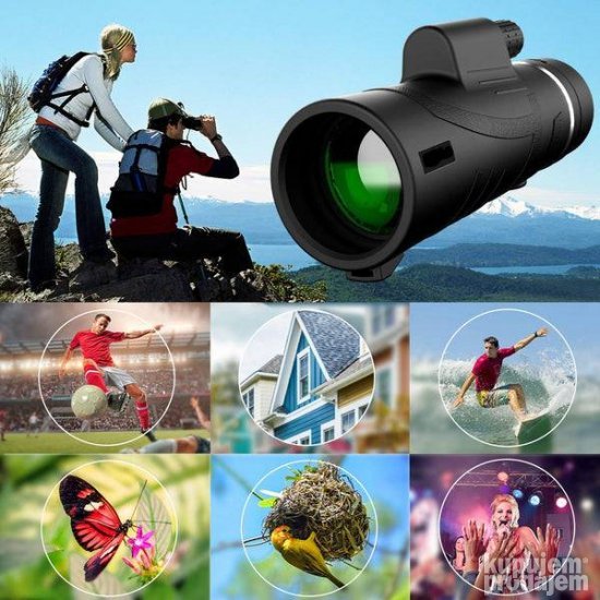 Monokular 10x42 sa adapterom za telefon