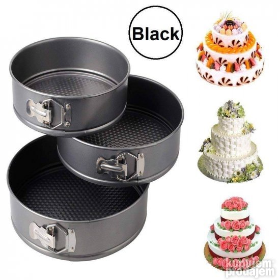 Set od 3 kalupa za torte, 24, 26 i 28 cm