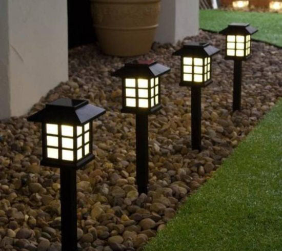 Solarne lampe za dvorište — 6 kom, do 8 sati rada - slika 2