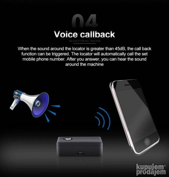 GSM audio alarm N9 sa SIM karticom