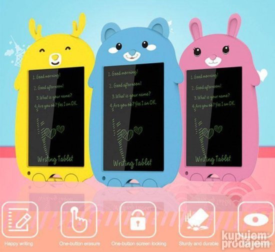 LCD tabla za crtanje i pisanje piši-briši