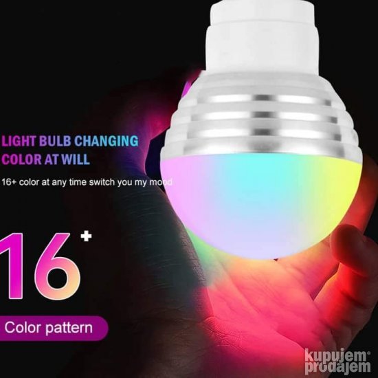 RGB LED sijalica E27 5 W sa daljinskim upravljačem