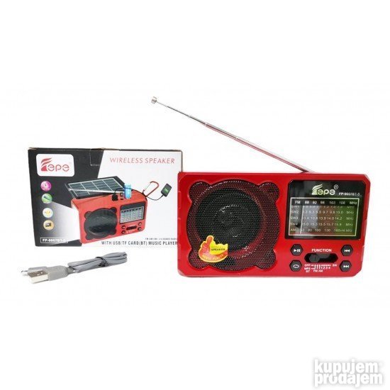 Solarni radio FP-9007BT-S sa AM, FM i SW opsezima