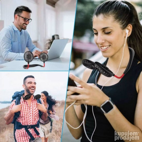 Sportski USB ventilator za nošenje oko vrata