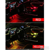 RGB ambijentalno osvetljenje za auto sa optičkim kablom 6 m