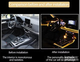 RGB ambijentalno osvetljenje za auto sa optičkim kablom 6 m