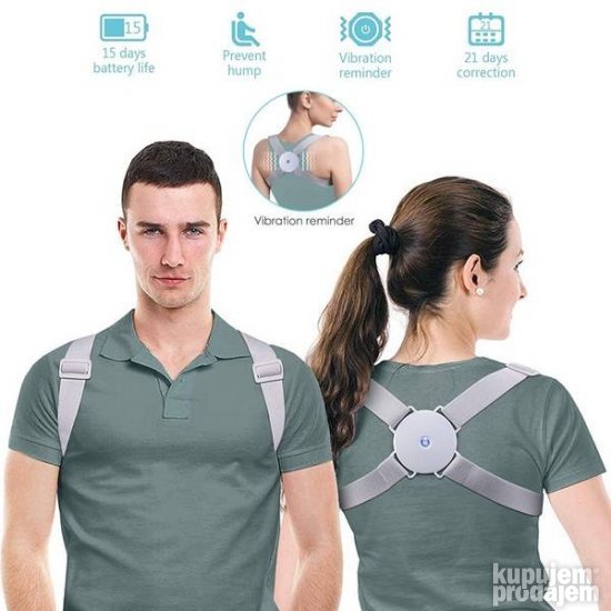 Korektor držanja leđa sa vibracijom