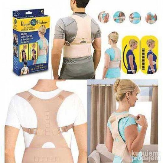 Royal pojas za držanje leđa u bež boji, S/M i L/XL