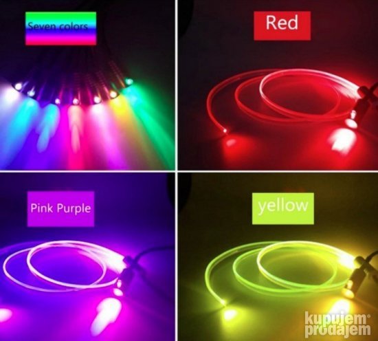 RGB LED niti za enterijer automobila, 6 metara