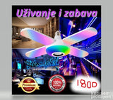 Rasklopiva LED lampa sa Bluetooth zvučnikom i RGB svetlom