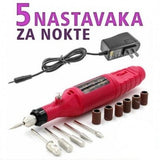 Električna turpija za nokte sa izmenjivim nastavcima