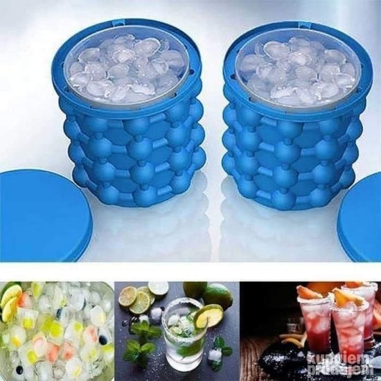 Silikonski kalup za led do 120 kockica sa poklopcem