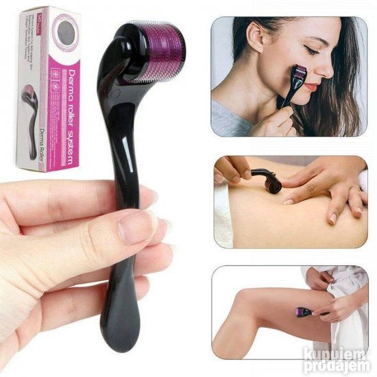 Derma roler za lice i kožu glave, više dužina iglica