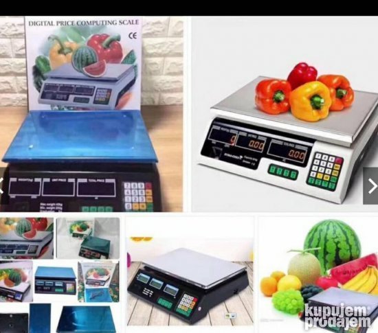 Digitalna vaga do 40 kg sa prikazom težine i cene