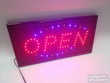 LED natpis otvoreno zatvoreno 48x25 cm