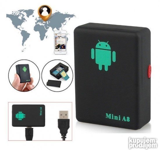 Mini GPS GSM lokator A8 sa SOS dugmetom