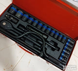 Set kovanih gedora 24 dela od 10 do 32 mm