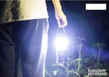 Solarna punjiva kamp lampa fenjer sa metalnim drškama