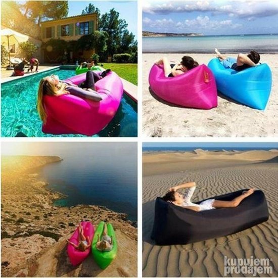 Lazy bag ležaljka na naduvavanje sa torbom za nošenje