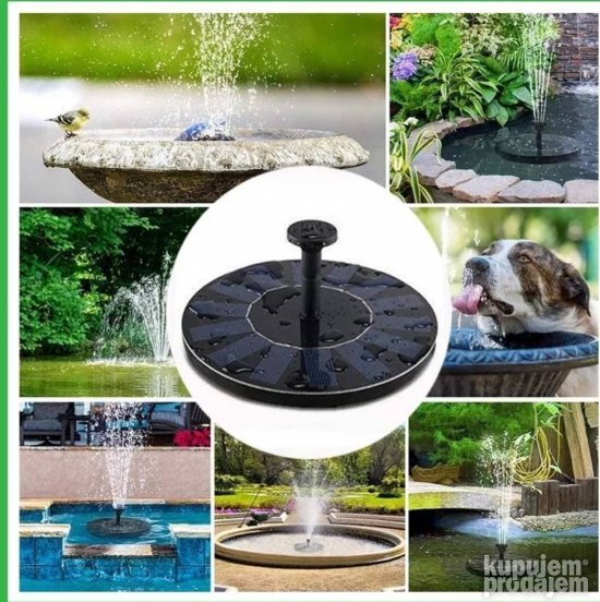 Solarna fontana pumpa za baštensku vodenu površinu – slika 2