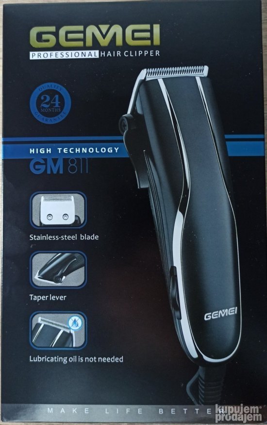 Mašinica za šišanje Gemei GM-811 sa 4 nastavka